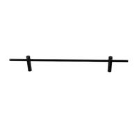 Luxshiny Garde-Corps D'étagère Flottante en Alliage D'aluminium Noir 8mm, Barrière de Sécurité Solide et Polyvalente pour Rangement et Organisation à Domicile