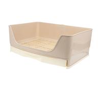 Luxshiny Grand Pot De Toilette pour Lapin Bac Angle avec Tiroir à Litière Toilettes pour Animaux De Compagnie