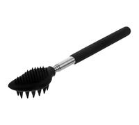 Luxshiny Gratte-dos Rétractable en Silicone Noir Masseur Portable pour Soulager les Démangeaisons avec Expérience Confortable pour Femmes Enceintes et Parents Handicapés
