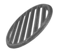 Luxshiny Grille de Barbecue Ronde en Fonte Robuste pour Cuisson Uniforme Design Stable pour Camping et Fêtes en Plein Air
