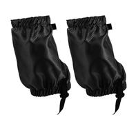 Luxshiny Guêtres de Randonnée pour Bottes D'extérieur, Noir, 420d Oxford | Packable et Compactes, Protection Robuste pour Trekking, Camping et Neige, Adaptées aux Crampons et Bas de Jambe