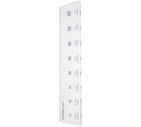 Luxshiny Guide des Tailles de Diamants en Acrylique Règle de Mesure Annulaire Précise pour Évaluation de Pierres Précieuses Lors de Comparaisons en Voyage