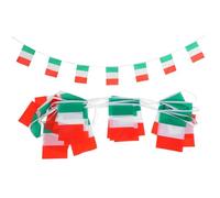 Luxshiny Guirlande Italienne en Polyester Résistante la Décoloration, Facile à Suspendre, pour Décorations de Football Européen en Intérieur et Extérieur