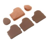Luxshiny Houppette de Maquillage Mini pour Poudre Sèche et Fond de Teint Applicateur de Blush Compact Design Biscuit Chocolat