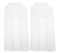 Luxshiny Housses D'accoudoirs Lot de 2 en Velours Imitation Blanc la Transpiration et Maintien de en État d'origine pour Canapé Européen