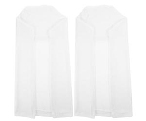 Luxshiny Housses D'accoudoirs Lot de 2 en Velours Imitation Blanc la Transpiration et Maintien de en État d'origine pour Canapé Européen