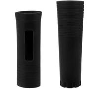 Luxshiny Housses de en Silicone Antidérapantes de Noir Lot de 2 pour Microphone sans Fil Accessoires pour Ktv