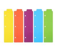 Luxshiny Intercalaires pour Classeur en Plastique 5 Pièces, Séparateurs de Page pour Prise de Note et Cahier de Notes, Organisateurs pour Séparer des Documents et Classer des Pages
