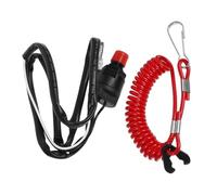 Luxshiny Interrupteur Arrêt Démarrage pour Bateau Marin Bouton Poussoir pour Moteur hors Bord Allumage Installation Facile Sécurité