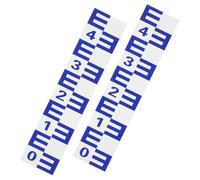 Luxshiny Jauge de Niveau d'eau Autocollante Réfléchissante 2 Pièces 10x50 Cm pour Piscine Extérieur Étang Outil de Mesure du Niveau d'eau Solide et Résistant la Corrosion