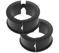 Luxshiny Joint de Guidon Accessoire Vélo en Silicone Antidérapant 2 Pièces Rondelle Flexible Noire pour Vélo pour Support de Guidon pour Sorties en Plein Air