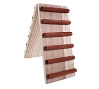 Luxshiny Jouet Échelle pour Hamster Multifonctionnel Résistant Aux Morsures en Bois Naturel, Échelle d'escalade Ludique pour Cage, pour Petits Animaux De Compagnie comme Hamsters Et Chinchi