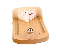 Luxshiny Jouet Éducatif Bowling pour Perroquets, Mini Équipement De Dressage en Bois Balle Mobile, Jeu Interactif D'entraînement pour Oiseaux, Jouet Fournis pour Animaux De Compagnie