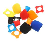 Luxshiny Kit Accessoires Micro pour Micros de Scène 15 Pièces avec Cache-Manches, Anneaux Anti-Roulis et Pare-Brise en Éponge pour Protection Sans Fil Couleur Aléatoire