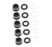 Luxshiny Kit De 5 Joints D'huile pour Cric Hydraulique 3 Tonnes, Joints D’étanchéité Ouverts Compatibles Crics Horizontaux Et Verticaux, Accessoires De Réparation Adaptés Usage Intensif Mécanique