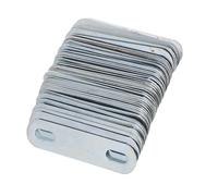 Luxshiny Kit de 50 Supports de Montage en Fer pour Panier Arrière de Vélo, Design à Deux Trous, Support Fiable et Ajustement Facile pour Courses et Déplacements Urbains