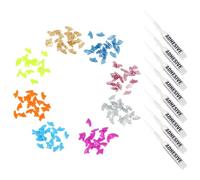 Luxshiny Kit de Capuchons pour Griffes de Chat Colorés 160 Pièces en Silicone Écologique avec 8 Colles Adhésives Faciles à Utiliser pour Protéger et Soigner Les Ongles Couleur Aléatoire