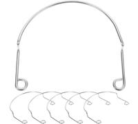 Luxshiny Kit de Fixation Filet de Billard 6 Pièces en Métal Accessoires pour Support de Poche et Coins Adapté aux Tables de Billard Snooker