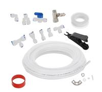Luxshiny Kit de Purification D'eau Solution Polyvalente Résistance Haute Pression Pe Blanc pour Raccordement et Filtration pour Machine à Espresso et Café