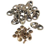 Luxshiny Kit de Réparation 20pcs Boucles de Chaussures D'escalade en Alliage Multifonction Facile à Utiliser pour Bottes et Chaussures pour DIY et Sports de Plein Air