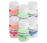 Luxshiny Kit de Solution D'étalonnage Ph 6pcs pour Ph-mètre Numérique Tampon 4.01 6.86 9.18, Calibration Précise et Stabilisation Rapide, pour Tests à Domicile et Laboratoire