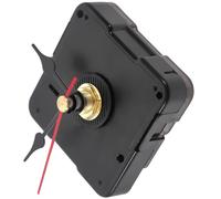 Luxshiny Kit Mécanisme Horloge Silencieux Noir en Plastique et Métal pour Réparation ou Création DIY de Pendule Murale Bureau, Mouvement Haute Précision et Aiguilles Incluses