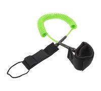 Luxshiny Laisse de Planche de Surf Verte en TPU et Nylon 7mm Boucle Double Verrouillage Antidérapante pour Paddle Board et Kayak Haute Visibilité