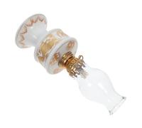 Luxshiny Lampe à Huile Vintage en Céramique Lanterne à Pétrole Rétro Éclairage Intérieur Mini Lampe à Pétrole Décoration Classique Usage Domestique et Camping 1 Pièce