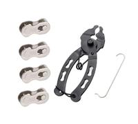 Luxshiny Le chaînon manquant du vélo de chaîne de vélo 10 Vitesses en Acier argenté kit 4 pièces pour réparation Rapide de chaîne vélo Route et VTT