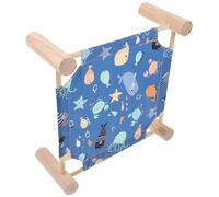 Luxshiny Lit Surélevé pour Hamster Motif Océan, Hamac Amovible et Respirant, Maisonnette pour Petits Animaux - Nid Confortable pour Hamster, Cochon D’Inde, Hérisson et Lapin, Literie