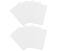 Luxshiny Lot de 10 Panneaux D'affichage des Prix en Abs Blanc, Design Multifonction, Facile à Transporter et Stocker, pour Centres Commerciaux et Publicités