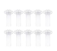 Luxshiny Lot de 10 Peignes à Cheveux Vintage Argentés à Motif Floral - Accessoires de Coiffure de Mariée pour Femmes Et Filles, Épingles à Cheveux Latérales pour Les Mariées, Les Demoiselles