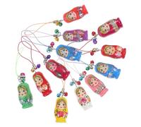 Luxshiny Lot De 12 Porte-clés Poupées Gigognes 6 Cm En Plastique Cordon De Cou Résistant Couleur Aléatoire Pour Garçon Et Filles Usage Quotidien Accessoires Clés Téléphones