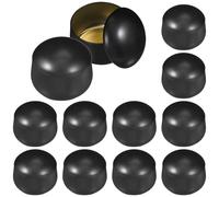 Luxshiny Lot de 12 Pots à Bougie en Fer-Blanc 8oz, Boîtes Carrées Hermétiques Noires pour Fabrication de Bougies Parfumées D'aromathérapie, Contenants Résistants à l'usure pour DIY Maison