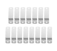 Luxshiny Lot de 15 Clips Métalliques Argentés pour Ruban à Mesurer Design Convexe et Fixation pour Ceinture, pour Établis et Échelles en Fer