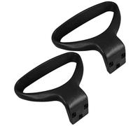 Luxshiny Lot de 2 Accoudoirs Robustes en Plastique Noir pour Chaise de Bureau Exécutive Design Large Ergonomique, Accessoires pour Remplacement Facile et Confort Travail