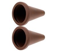 Luxshiny Lot de 2 Barils de Ponte en Argile Violette pour Aquarium, Cônes de Reproduction Coniques Microporeux, Abri Naturel pour Poissons-Anges, Discus et Crevettes, Habitat de Frai