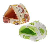 Luxshiny Lot De 2 Cabanes Robustes Et Délicates en Coton pour Hamster s Tanières Douillettes pour Petits Animaux Domestiques comme Hamsters, Furets Et Perroquets en Intérieur