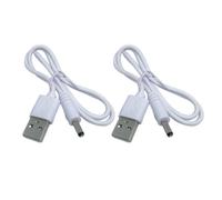 Luxshiny Lot de 2 Câbles USB vers Dc 3,5 X 1,35 Mm Câble D'alimentation Portable 5 V Multi-usages Compatible Mini-ventilateur Appareil Photo et Tablette Cordon Flexible pour Usage