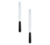 Luxshiny Lot de 2 Couteaux à Beurre en Acier Inoxydable Argenté Flexibilité et Effet Lissant, pour Tartines à Beurre et Décoration de Pâtisserie