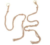 Luxshiny Lot de 2 en Macramé pour Plantes Support de Fleurs Décoratif en Corde de Coton pour Balcon et Intérieur Design Rétro Crochets