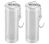 Luxshiny Lot de 2 Filtres à Thé en Acier Inoxydable 304, Passoire à Mailles Fines, Grand Infuseur Pratique pour Thé, Épices et Assaisonnements, Résistant à Haute Température, Usage