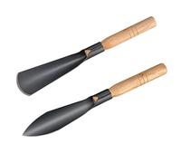 Luxshiny Lot De 2 Pelles De Jardinage Multifonctions pour Plantation Et Transplantation, Manches en Bois, Outils Légers Et Solide pour Ameublissement du Sol Et Récolte Au Jardin