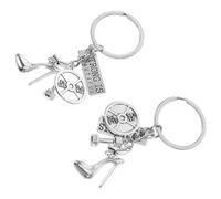 Luxshiny Lot de 2 Porte-Clés Fitness Musculation à Talons Hauts Petit Porte-Clés Élégant en Matériau Solide Décoration de Clé pour Présent Femme Active Accessoire Original Sportif