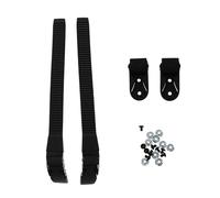 Luxshiny Lot de 2 Set de Set de Sangles Énergétiques Noires en PVC pour Chaussures de Patinage à roulettes Vis, Fixation Stable et Longueur Ajustable, Accessoire pour Patins à