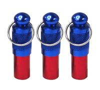 Luxshiny Lot de 3 Médailles D'identification en Laiton Anti-rouille pour Chiens et Chats, Pendentifs Capsule Dissimulant les Informations, Étiquettes D'identité Sécurisées pour Collier,