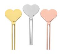 Luxshiny Lot de 3 Presse-tubes en Métal de Cœur, Clé Portable Légère pour Maximiser L'utilisation de Crèmes et Lotions, pour Voyage et Vie Quotidienne