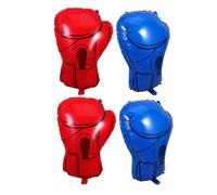 Luxshiny Lot de 4 Ballons en Aluminium en Forme de de Boxe, Décoration