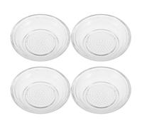 Luxshiny Lot de 4 Coupelles à Sauce en Verre 60ml avec Râpe Intégrée, Bols Compacts et Polyvalents Cuisine et Réunions Familiales