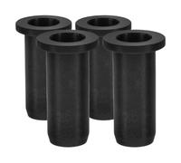 Luxshiny Lot de 4 Douilles de Rame en Plastique Noir pour Bateau, Accessoires Fiables et Polyvalents pour Kayak et Bateau à Rames